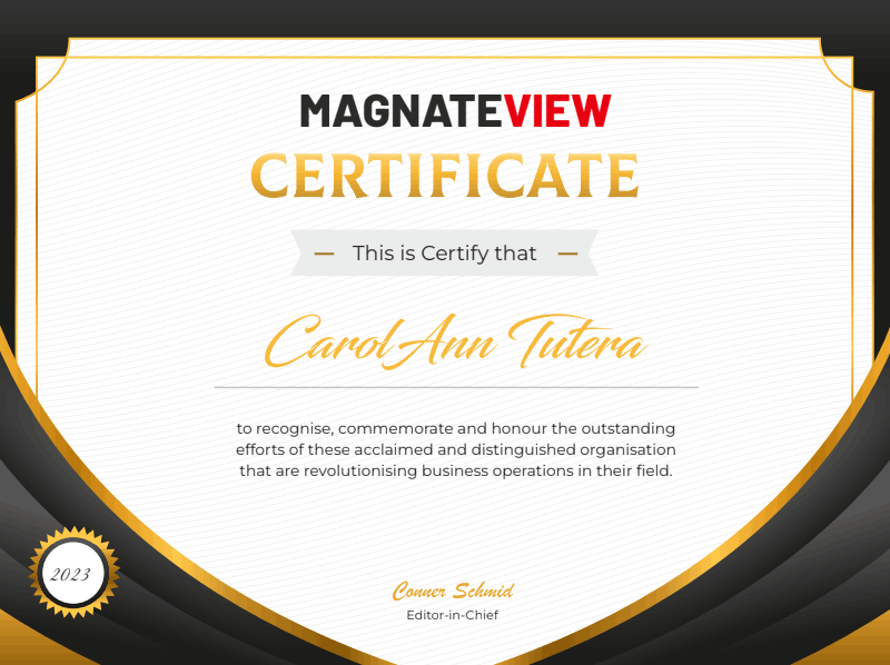 CarolAnn Tutera Named Top 5 Most Trailblazing Magnates to Follow by MagnateView Magazine
